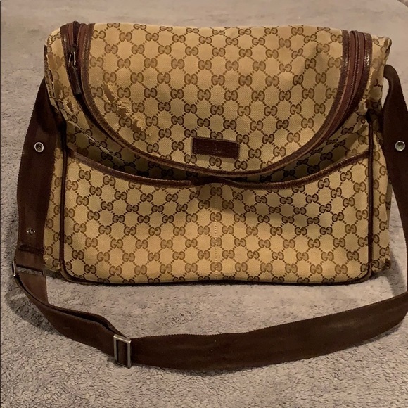 Authentic Canvas Gucci diaper bag - Picture 1 of 8